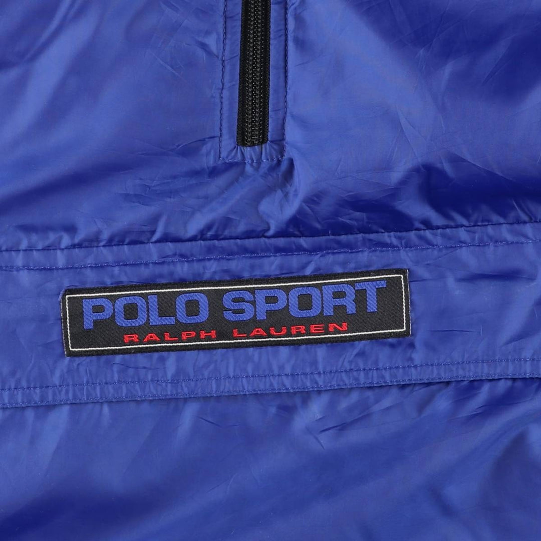 90'S Ralph Lauren POLO SPORT Reversible Padded Jacket Puffer Jacket Made in China Men's XXL equivalent polyester blue type Vintage Second Hand