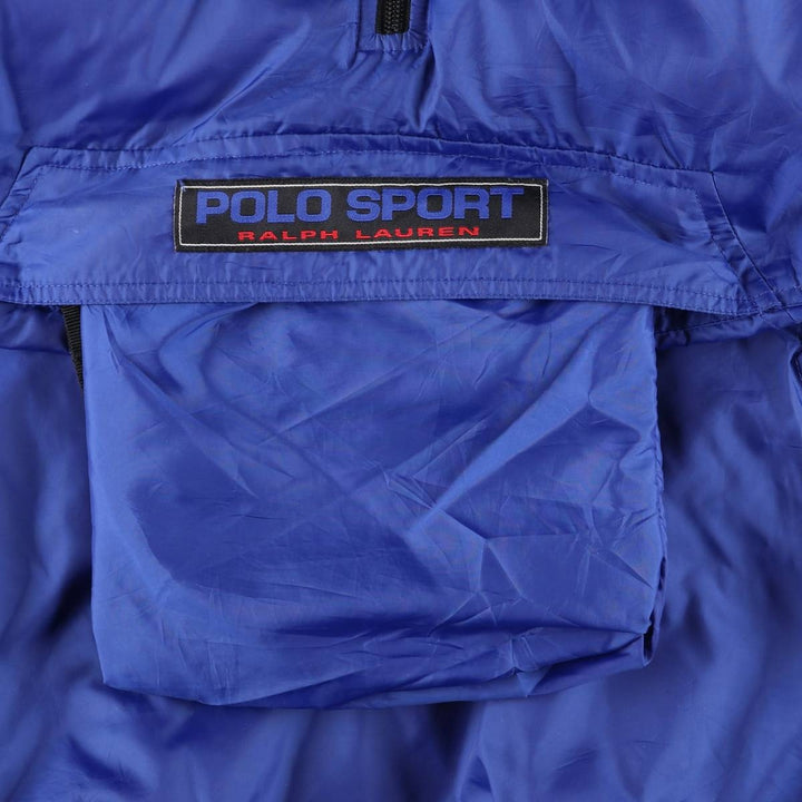 90'S Ralph Lauren POLO SPORT Reversible Padded Jacket Puffer Jacket Made in China Men's XXL equivalent polyester blue type Vintage Second Hand