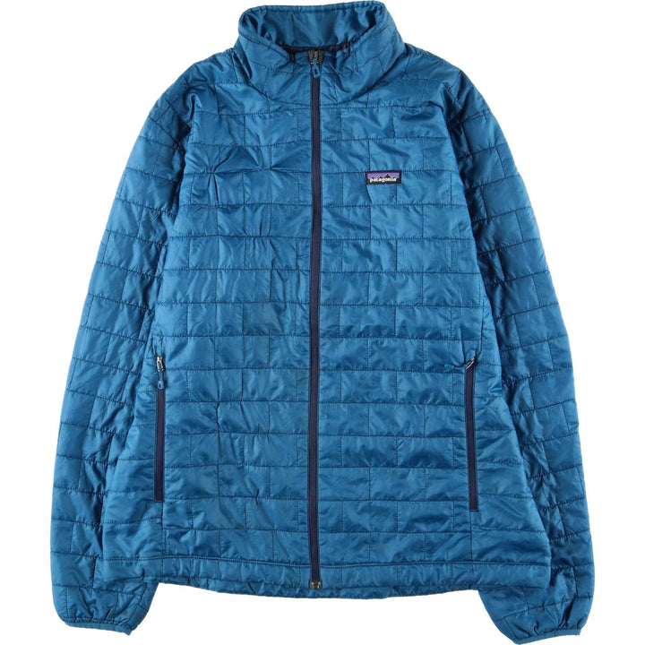 Patagonia Nano Puff Jacket (84211FA15) - Insulated Jacket, Puffer Jacket, Men's Size XL (approx.) polyester green type Vintage Second Hand
