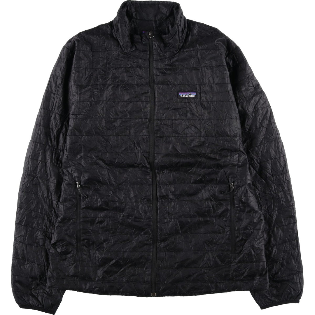 Patagonia Nano Puff Jacket 84211FA15, Insulated Jacket, Puffer Jacket, Men's Size L (approx.) polyester black type Vintage Second Hand