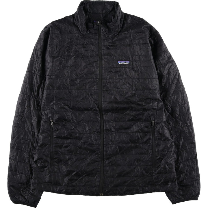 Patagonia Nano Puff Jacket 84211FA15, Insulated Jacket, Puffer Jacket, Men's Size L (approx.) polyester black type Vintage Second Hand