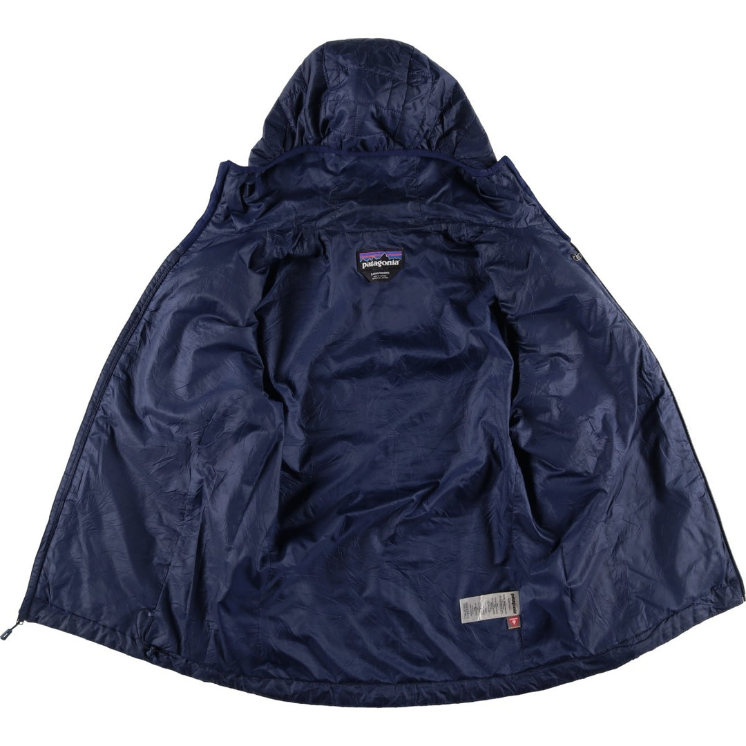 Patagonia Nano Puff Hoodie 84222FA19 Insulated Parka Puffer Jacket Men's Size S (approx.) recycled polyester navy blue type Vintage Second Hand
