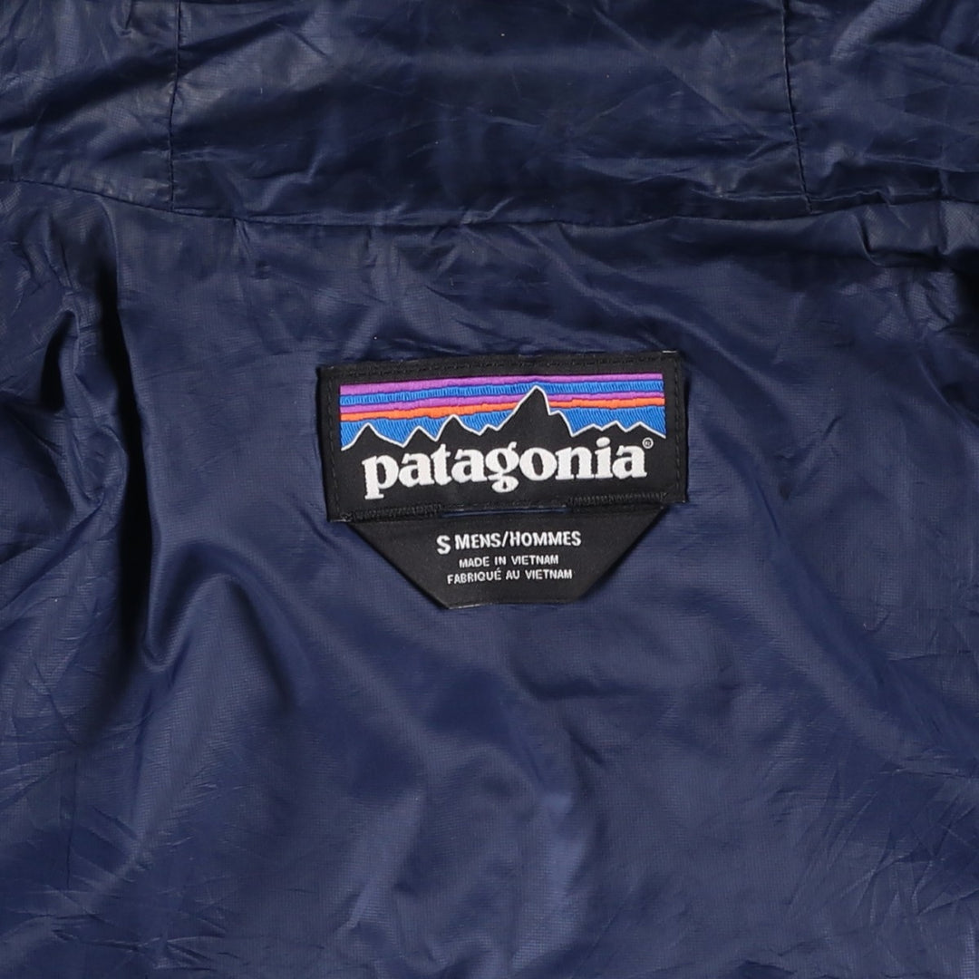 Patagonia Nano Puff Hoodie 84222FA19 Insulated Parka Puffer Jacket Men's Size S (approx.) recycled polyester navy blue type Vintage Second Hand
