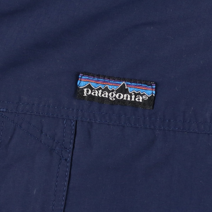 1990s- Patagonia Down Jacket, Men's Size XL Nylon navy blue type Vintage Second Hand