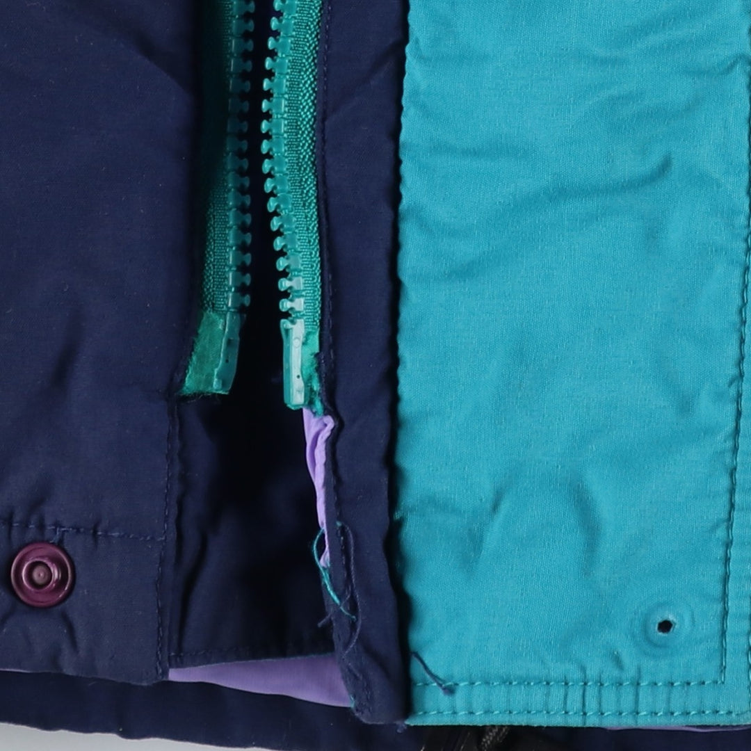 1990s- Patagonia Down Jacket, Men's Size XL Nylon navy blue type Vintage Second Hand