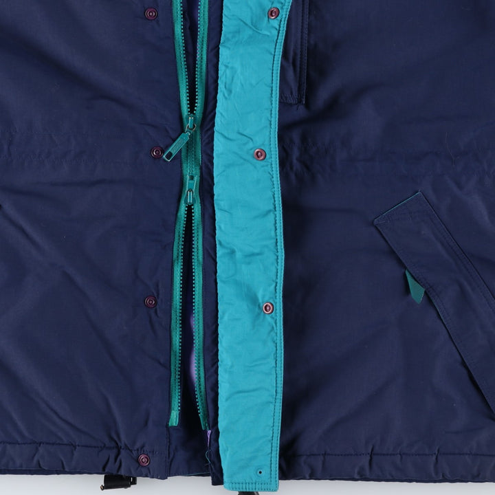 1990s- Patagonia Down Jacket, Men's Size XL Nylon navy blue type Vintage Second Hand
