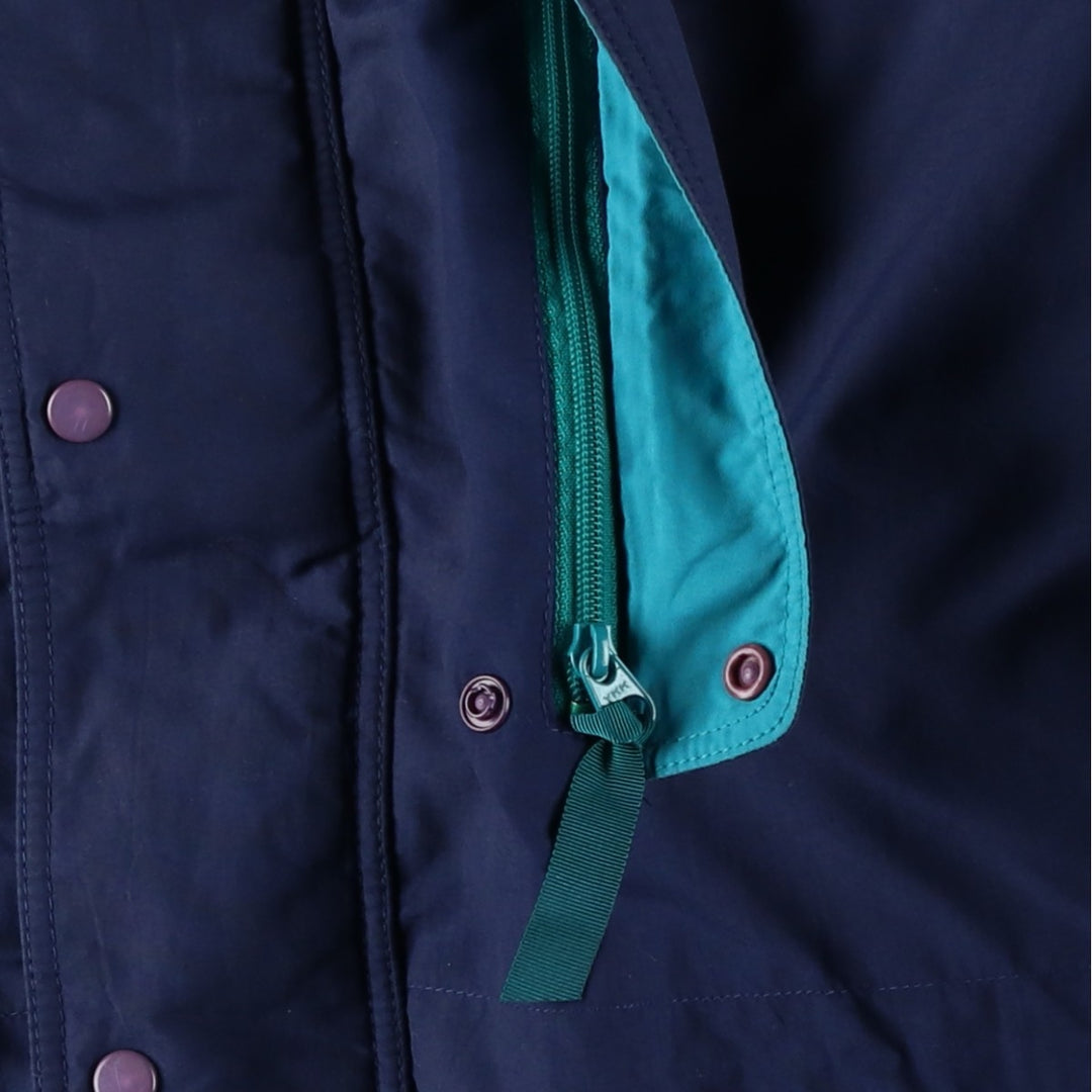 1990s- Patagonia Down Jacket, Men's Size XL Nylon navy blue type Vintage Second Hand