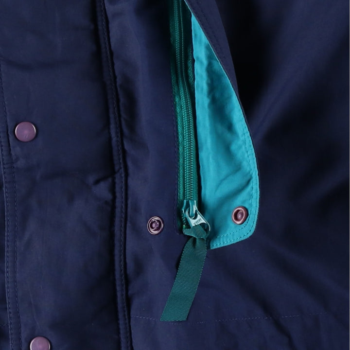 1990s- Patagonia Down Jacket, Men's Size XL Nylon navy blue type Vintage Second Hand