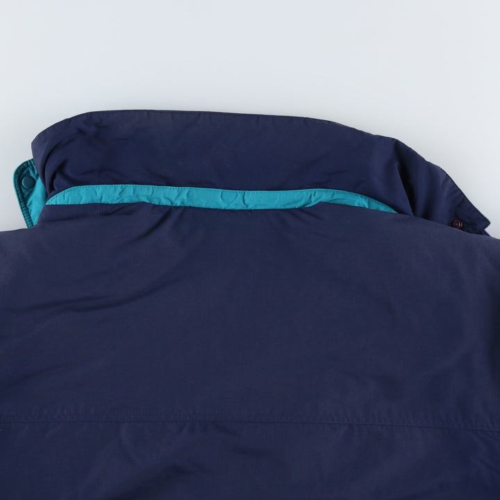 1990s- Patagonia Down Jacket, Men's Size XL Nylon navy blue type Vintage Second Hand