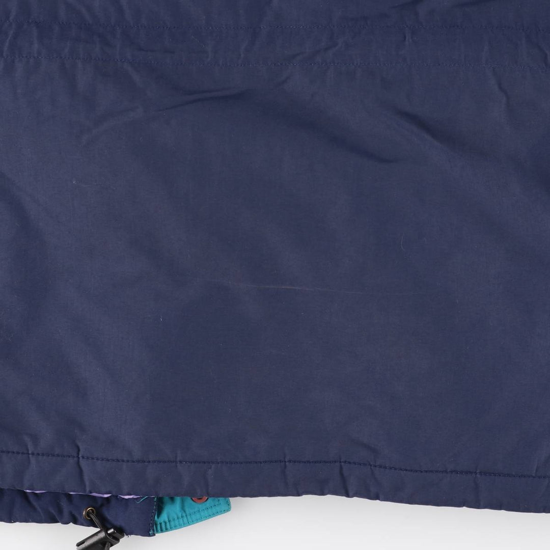 1990s- Patagonia Down Jacket, Men's Size XL Nylon navy blue type Vintage Second Hand