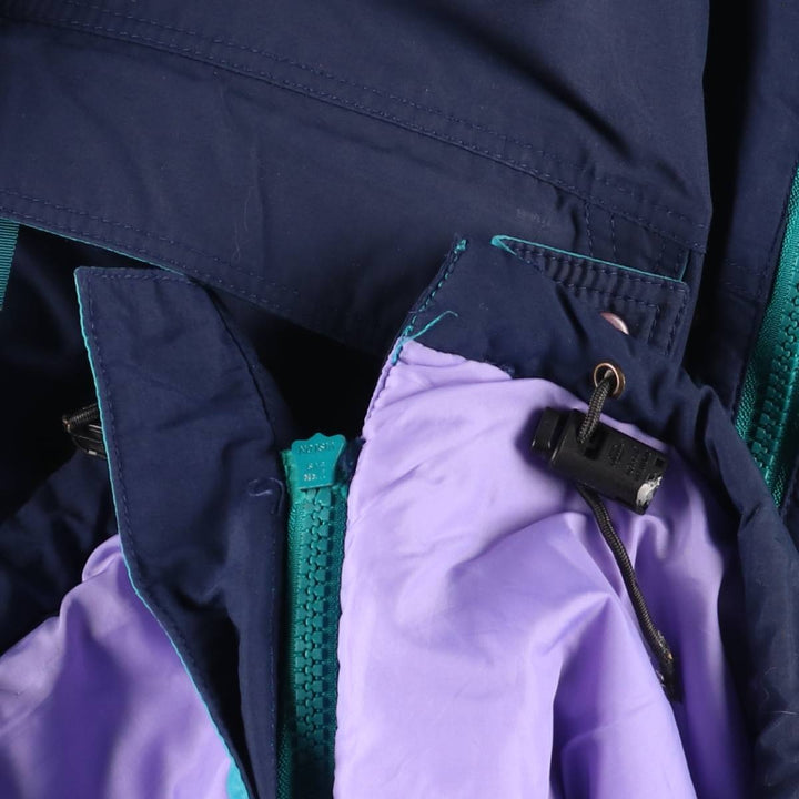 1990s- Patagonia Down Jacket, Men's Size XL Nylon navy blue type Vintage Second Hand