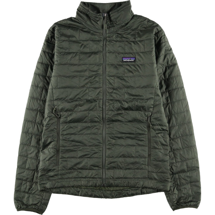 Patagonia Nano Puff Jacket (84212FA20) - Insulated Jacket, Puffer Jacket, Men's Size S (approx.) recycled polyester Khaki type Vintage Second Hand