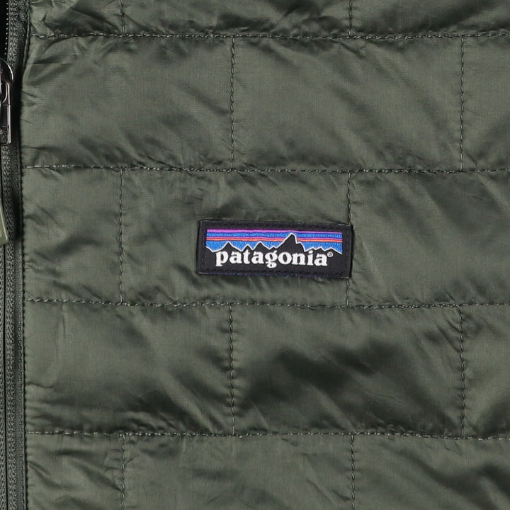 Patagonia Nano Puff Jacket (84212FA20) - Insulated Jacket, Puffer Jacket, Men's Size S (approx.) recycled polyester Khaki type Vintage Second Hand