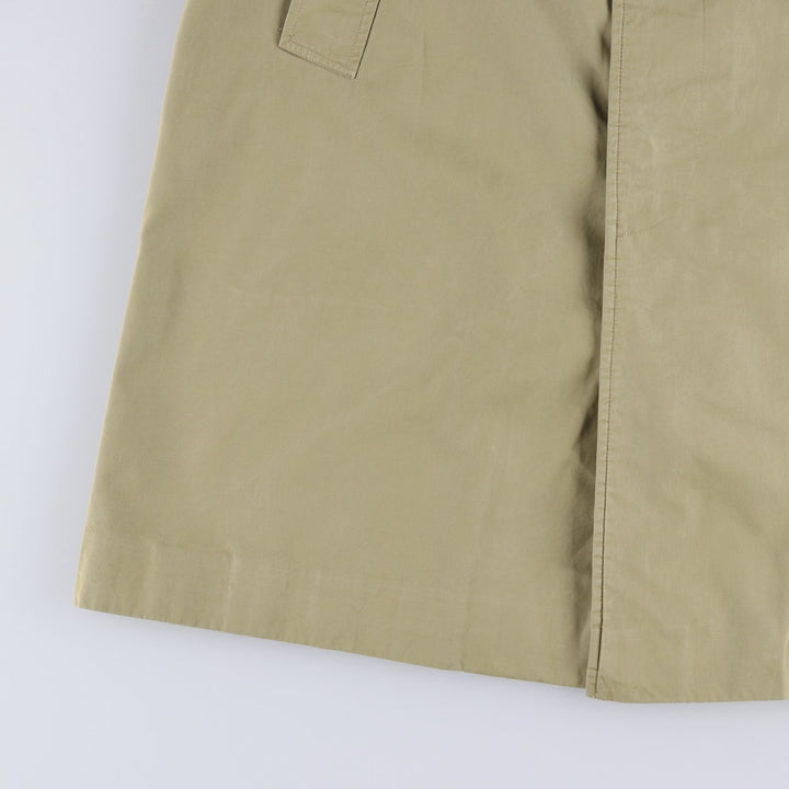 Burberry's 100% cotton Balmacaan coat, made in England, size L. cotton Khaki type beige Vintage Second Hand