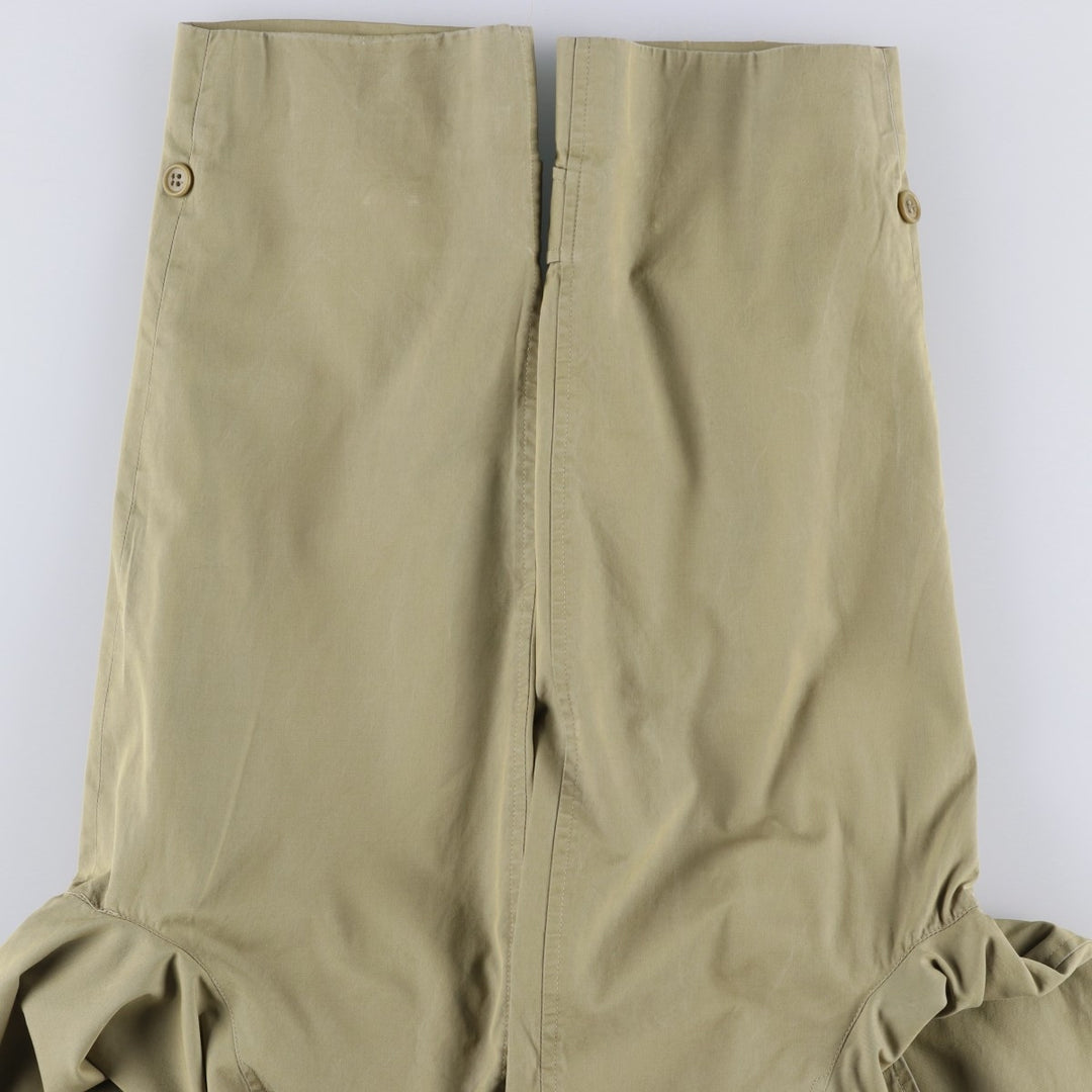 Burberry's 100% cotton Balmacaan coat, made in England, size L. cotton Khaki type beige Vintage Second Hand