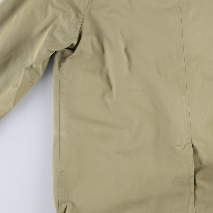 Burberry's 100% cotton Balmacaan coat, made in England, size L. cotton Khaki type beige Vintage Second Hand