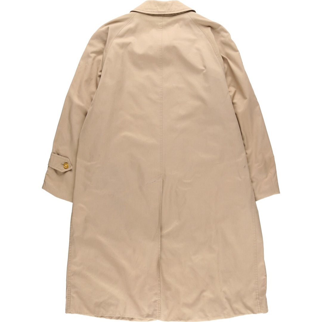 Burberry's Balmacaan Coat, Made in England, Men's Size L unclear Beige type Vintage Second Hand