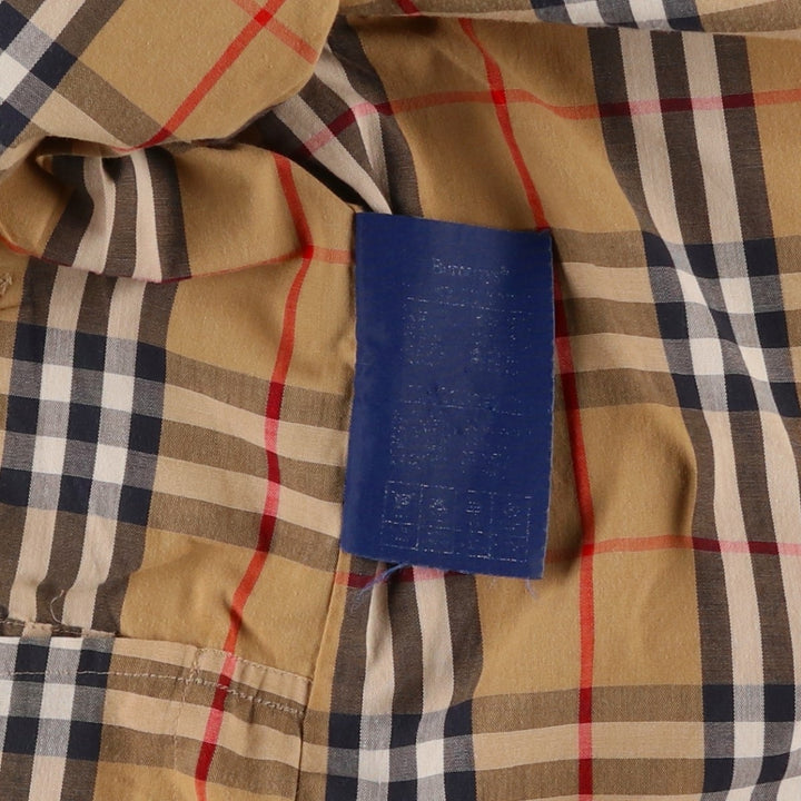 Burberry's Balmacaan Coat, Made in England, Men's Size L unclear Beige type Vintage Second Hand