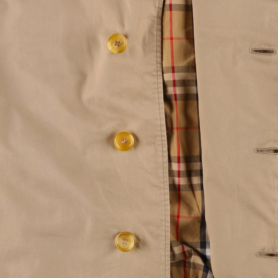 Burberry's Balmacaan Coat, Made in England, Men's Size L unclear Beige type Vintage Second Hand
