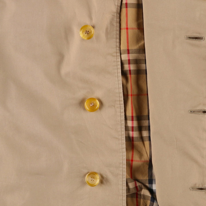 Burberry's Balmacaan Coat, Made in England, Men's Size L unclear Beige type Vintage Second Hand