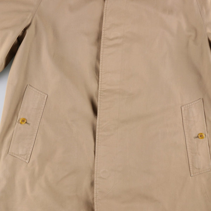 Burberry's Balmacaan Coat, Made in England, Men's Size L unclear Beige type Vintage Second Hand