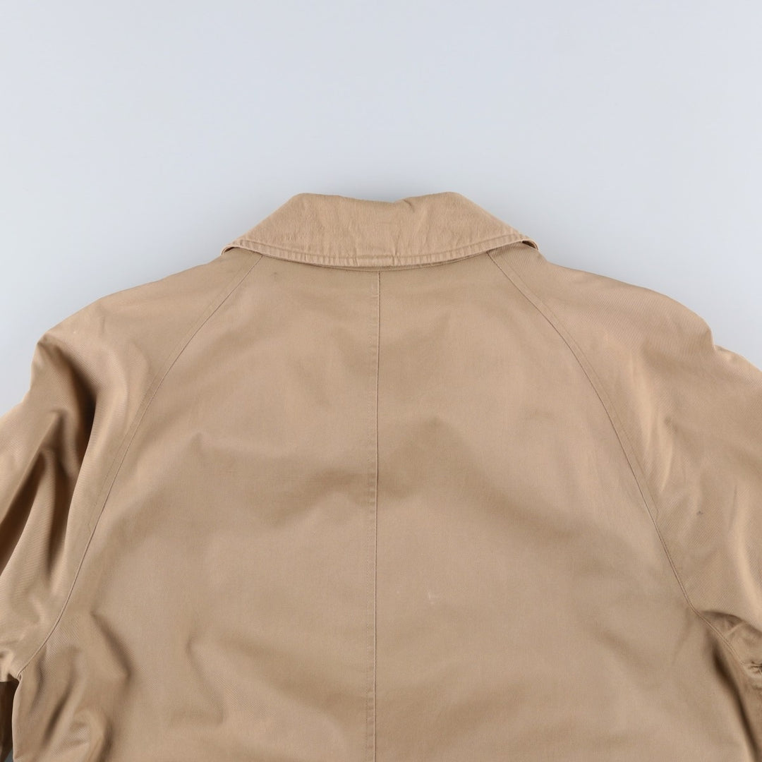Burberry's Balmacaan Coat, Made in England, Men's Size L unclear Beige type Vintage Second Hand
