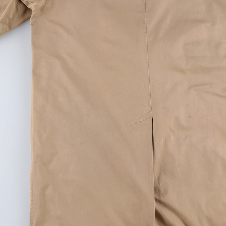 Burberry's Balmacaan Coat, Made in England, Men's Size L unclear Beige type Vintage Second Hand
