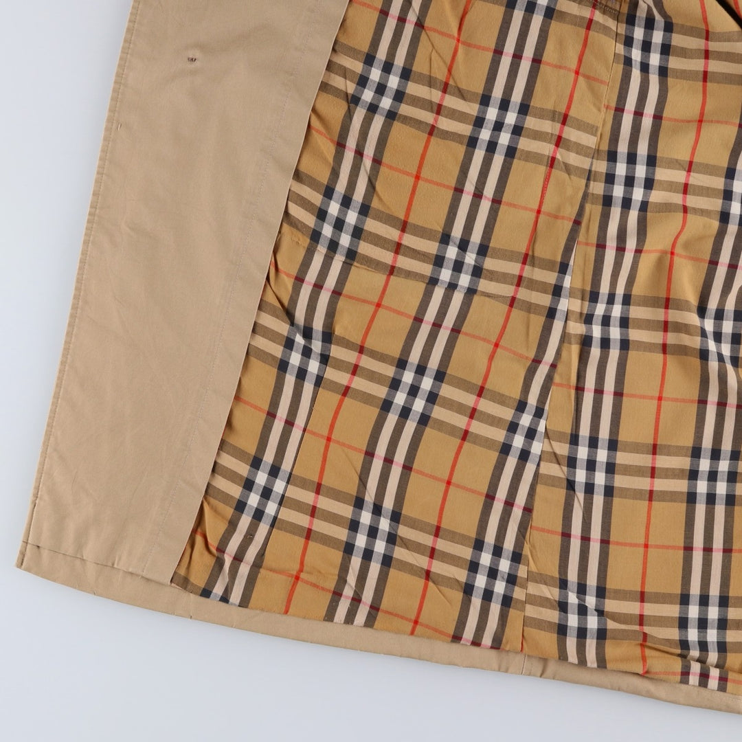 Burberry's Balmacaan Coat, Made in England, Men's Size L unclear Beige type Vintage Second Hand