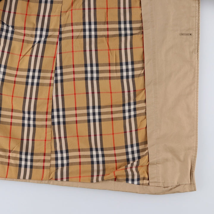 Burberry's Balmacaan Coat, Made in England, Men's Size L unclear Beige type Vintage Second Hand
