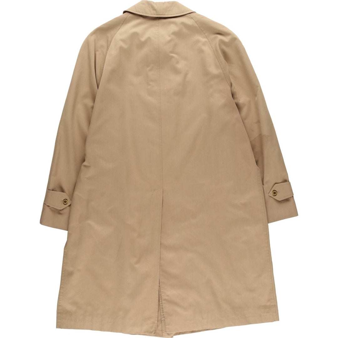 Burberry's Balmacaan coat, men's size L polyester Beige type Vintage Second Hand