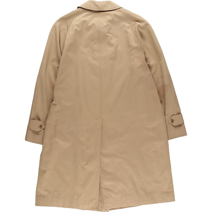Burberry's Balmacaan coat, men's size L polyester Beige type Vintage Second Hand