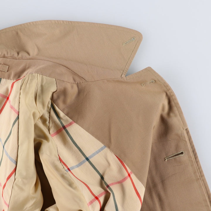 Burberry's Balmacaan coat, men's size L polyester Beige type Vintage Second Hand