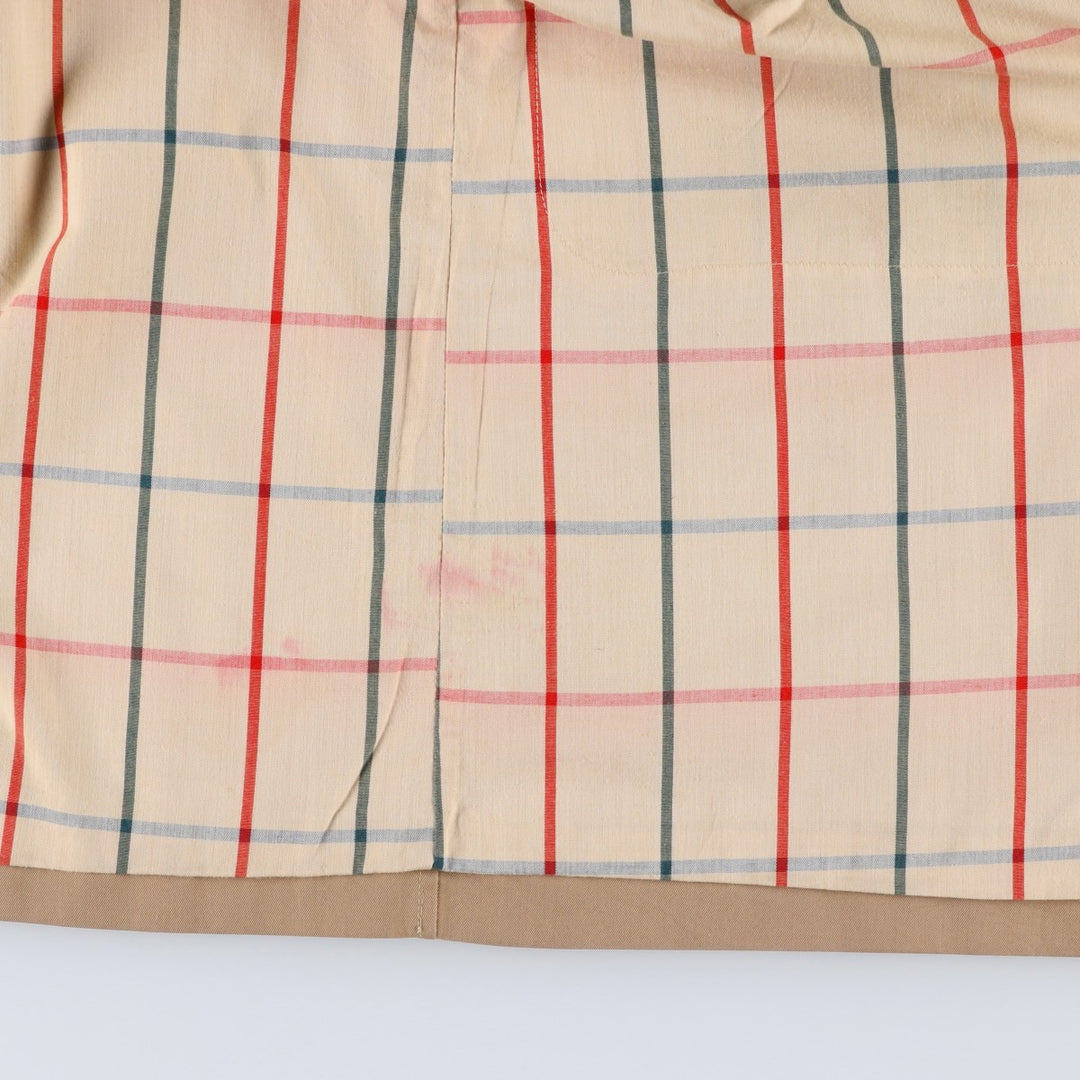 Burberry's Balmacaan coat, men's size L polyester Beige type Vintage Second Hand