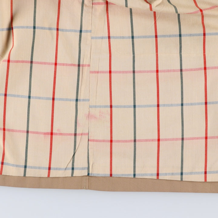 Burberry's Balmacaan coat, men's size L polyester Beige type Vintage Second Hand