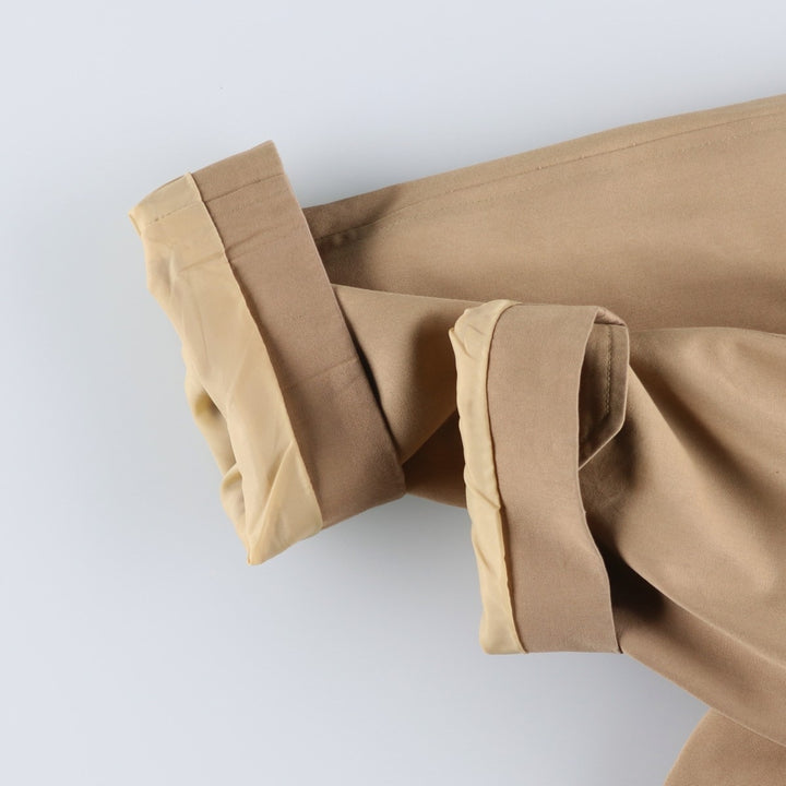 Burberry's Balmacaan coat, men's size L polyester Beige type Vintage Second Hand