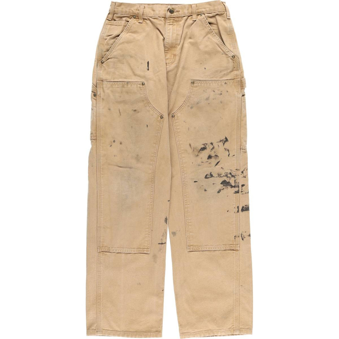 Carhartt Double Knee Duck Painter Pants Men's W30 equivalent cotton brown type Vintage Second Hand