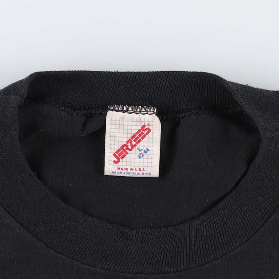 80s-90'S JERSEYS Harley-Davidson 3D Emblem Motorcycle T-Shirt, Made in USA, Men's Size L (approx.) cotton black type Vintage Second Hand