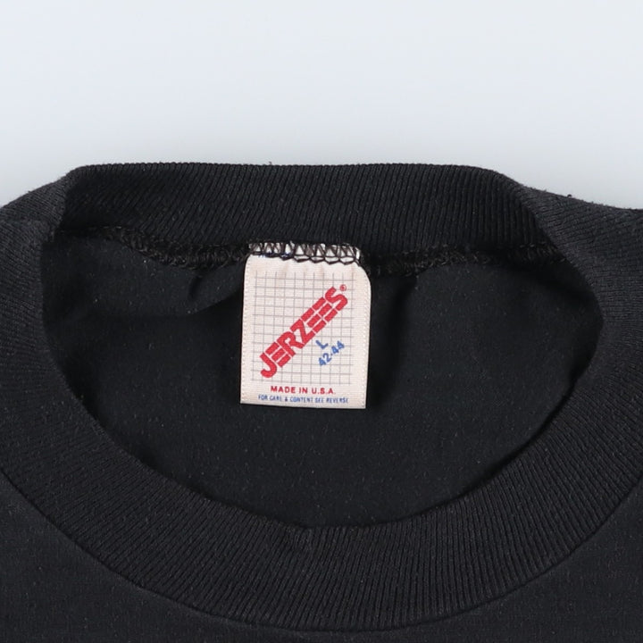 80s-90'S JERSEYS Harley-Davidson 3D Emblem Motorcycle T-Shirt, Made in USA, Men's Size L (approx.) cotton black type Vintage Second Hand
