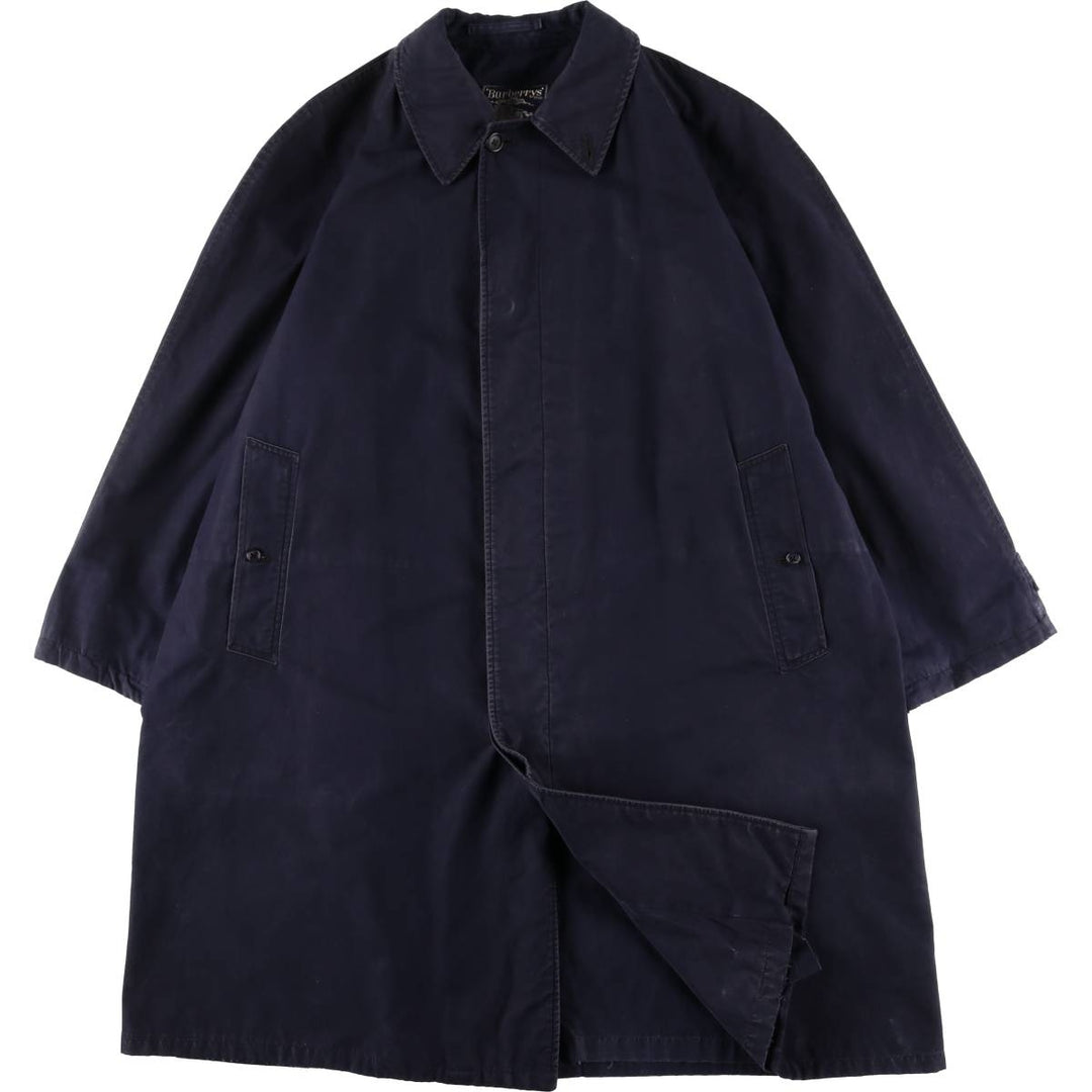 Burberry's Balmacaan Coat, Made in England, Men's Size L unclear navy blue type Vintage Second Hand