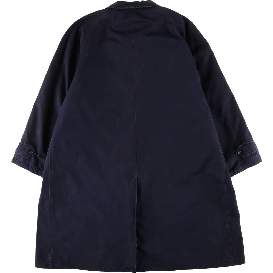 Burberry's Balmacaan Coat, Made in England, Men's Size L unclear navy blue type Vintage Second Hand