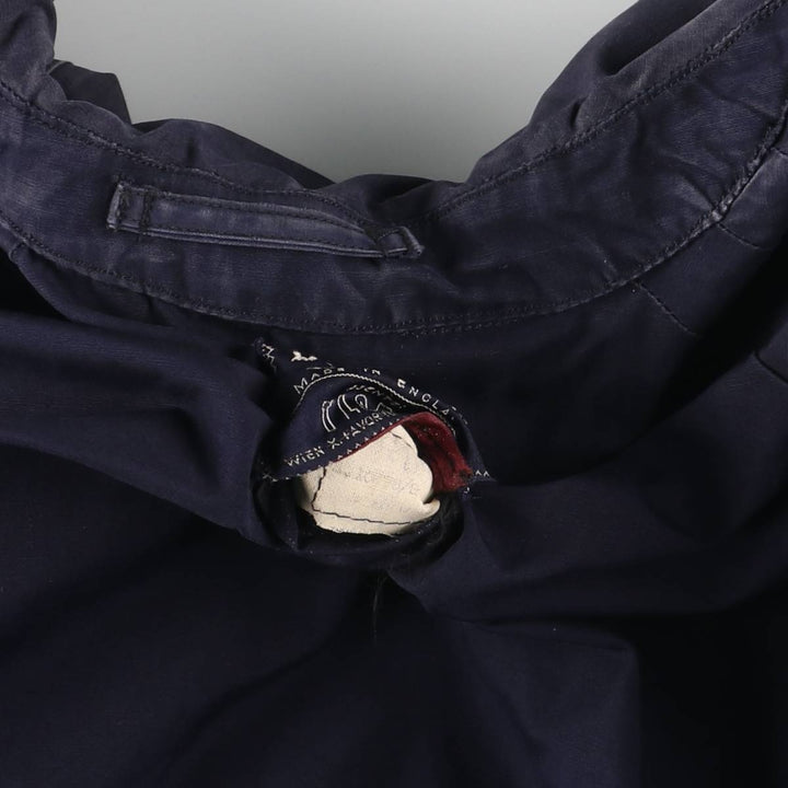 Burberry's Balmacaan Coat, Made in England, Men's Size L unclear navy blue type Vintage Second Hand