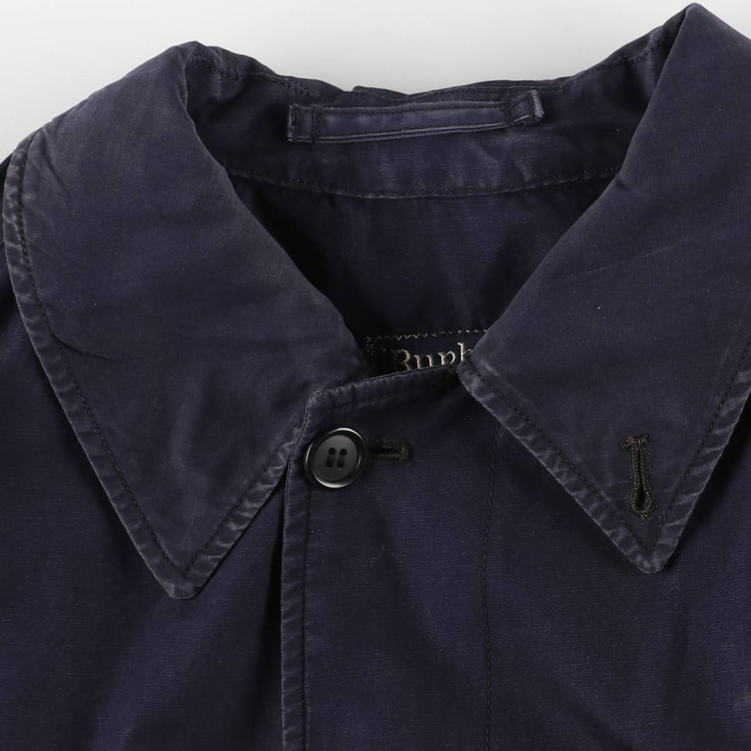 Burberry's Balmacaan Coat, Made in England, Men's Size L unclear navy blue type Vintage Second Hand