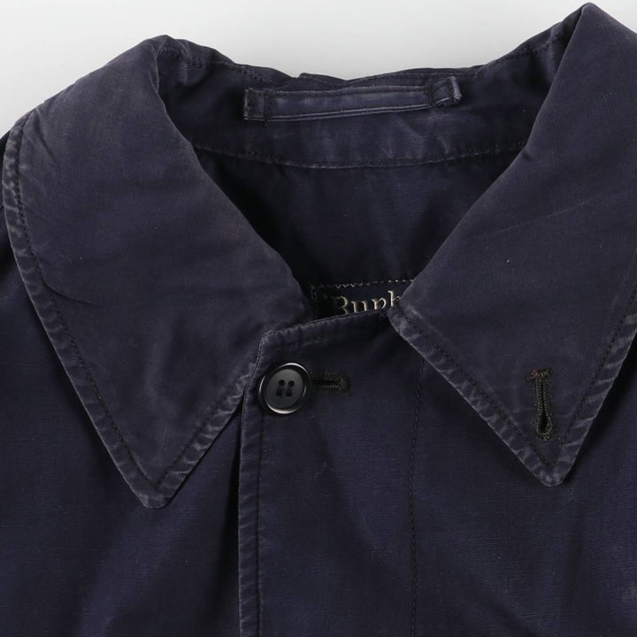 Burberry's Balmacaan Coat, Made in England, Men's Size L unclear navy blue type Vintage Second Hand