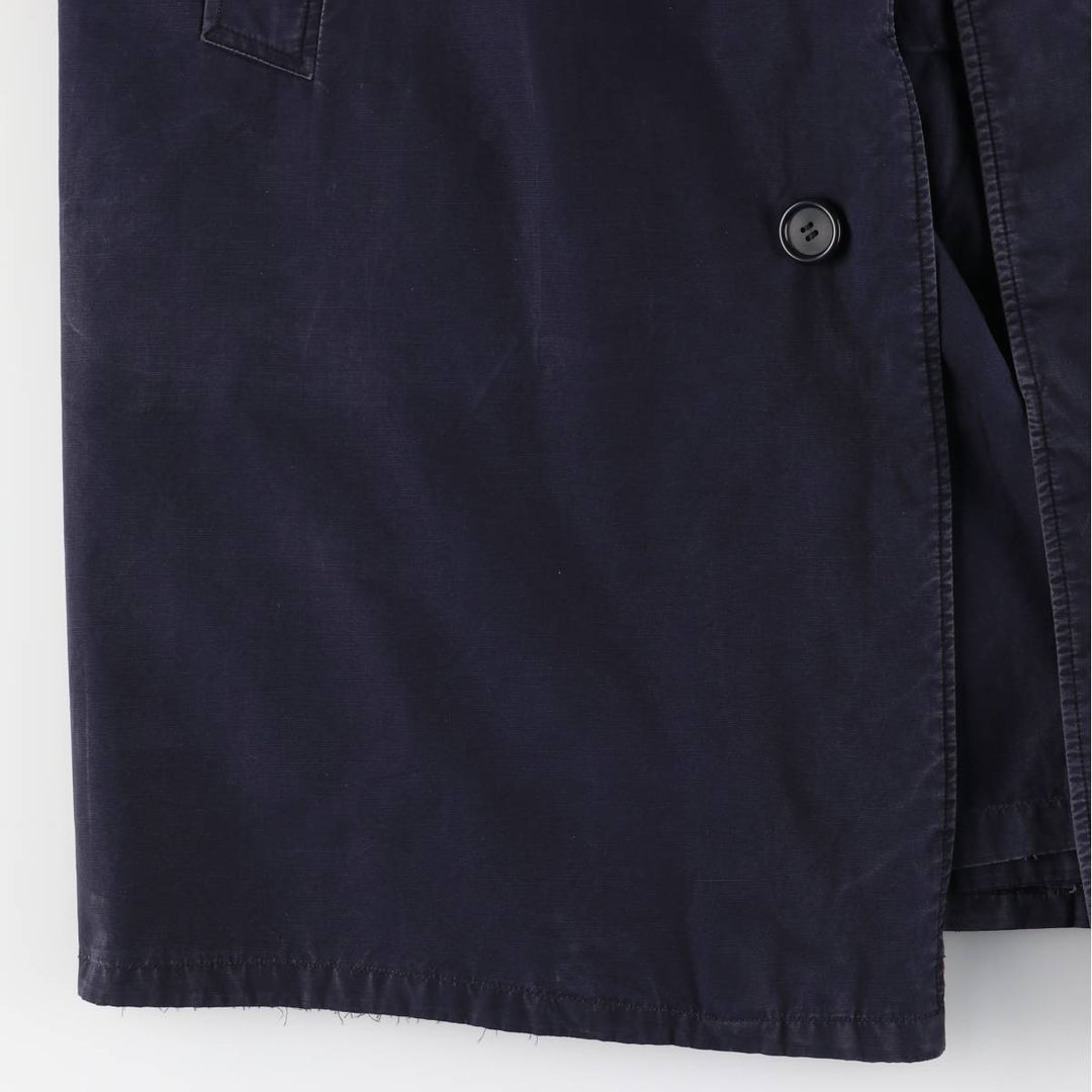 Burberry's Balmacaan Coat, Made in England, Men's Size L unclear navy blue type Vintage Second Hand