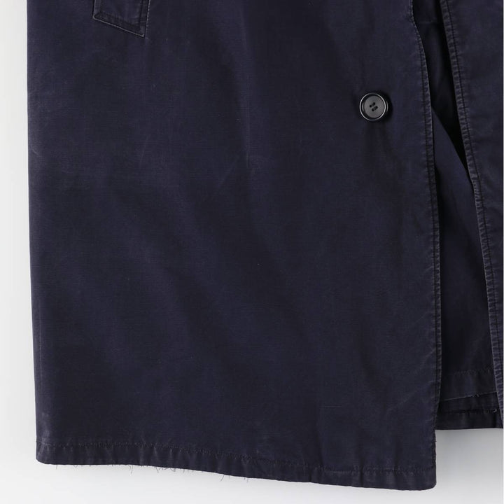 Burberry's Balmacaan Coat, Made in England, Men's Size L unclear navy blue type Vintage Second Hand