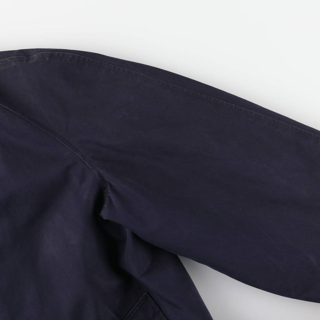 Burberry's Balmacaan Coat, Made in England, Men's Size L unclear navy blue type Vintage Second Hand