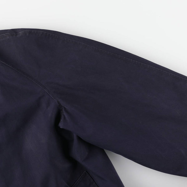 Burberry's Balmacaan Coat, Made in England, Men's Size L unclear navy blue type Vintage Second Hand