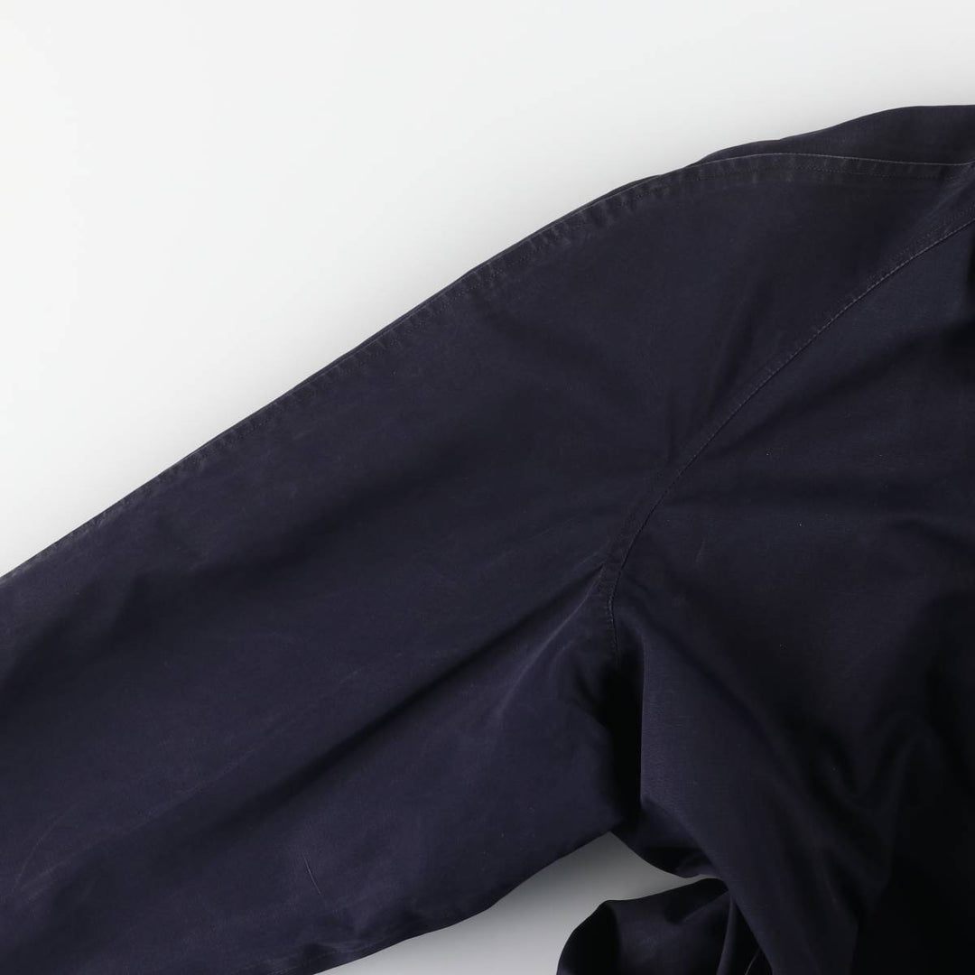 Burberry's Balmacaan Coat, Made in England, Men's Size L unclear navy blue type Vintage Second Hand