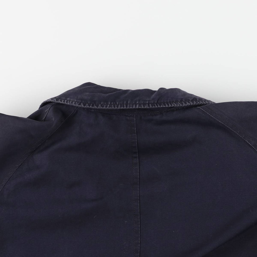 Burberry's Balmacaan Coat, Made in England, Men's Size L unclear navy blue type Vintage Second Hand