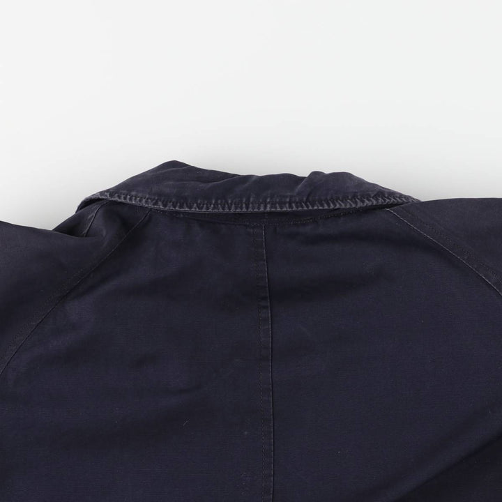 Burberry's Balmacaan Coat, Made in England, Men's Size L unclear navy blue type Vintage Second Hand